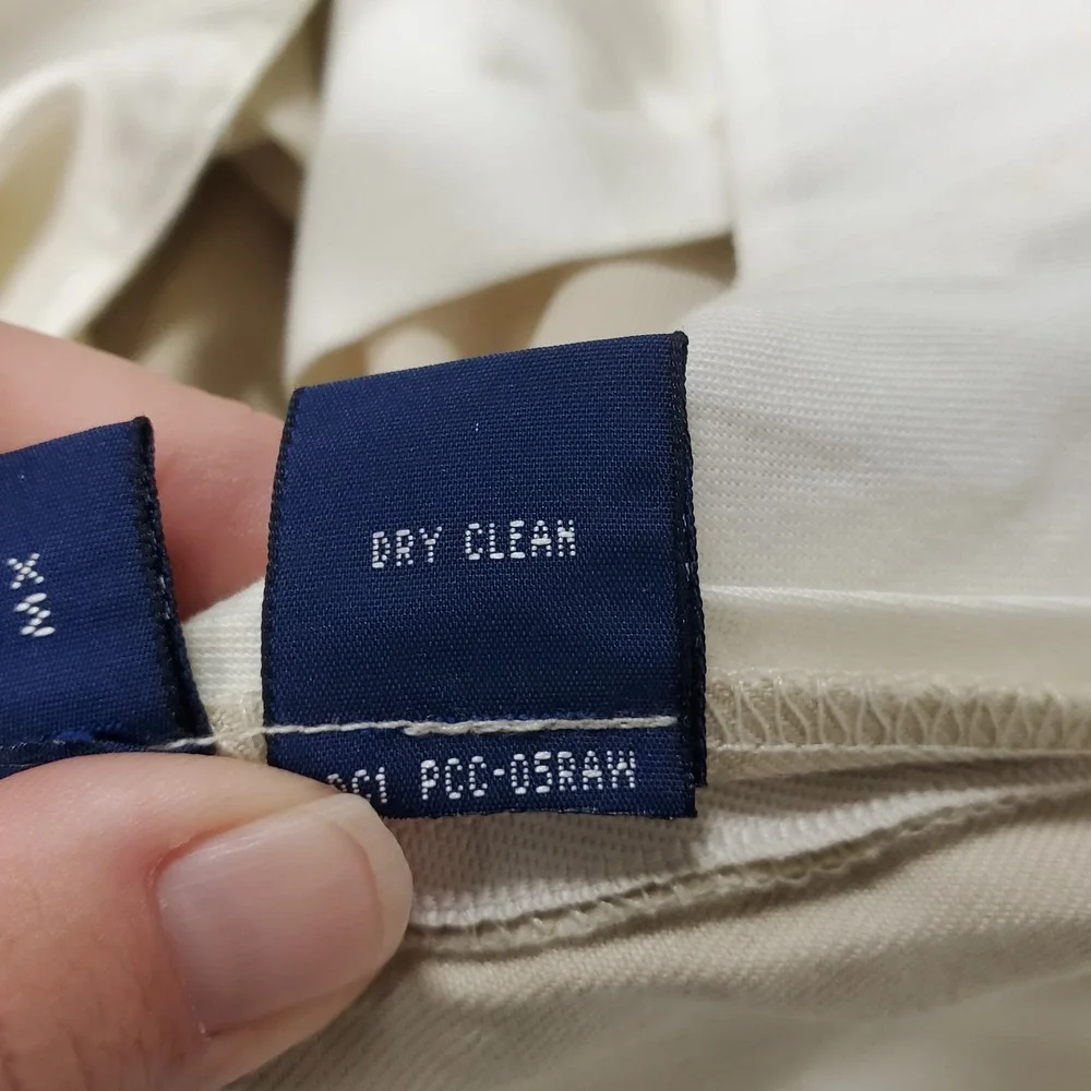 Polo Golf Ralph Lauren Mens Chino Pants Size 36L Cotton Silk Linen Pleated